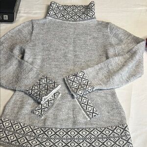 American south side alpaca wool blend sweater XS/S gray